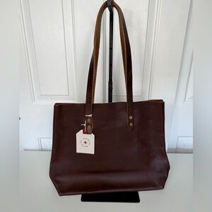 Whipping + Post WP Standard Brown Vintage Leather Tote Bag Large NWT $246